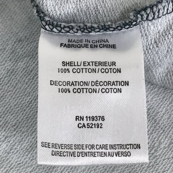 Helmut Lang Graphic Print Cropped Sweatshirt Women's Medium 100% Cotton Boxy - Picture 10 of 11